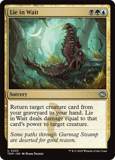 Lie in Wait (Tarkir: Dragonstorm) Near Mint Foil