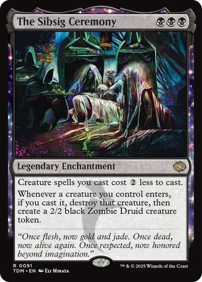 The Sibsig Ceremony (Tarkir: Dragonstorm) Light Play Foil