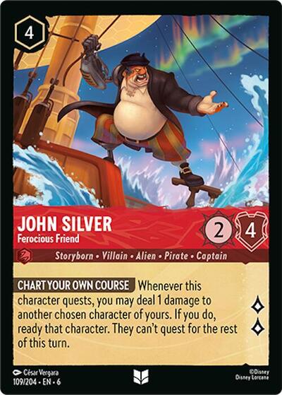 John Silver - Ferocious Friend (Azurite Sea) Near Mint Cold Foil