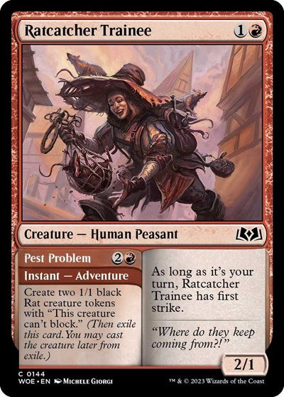 Ratcatcher Trainee (Wilds of Eldraine) Damaged / Poor Foil
