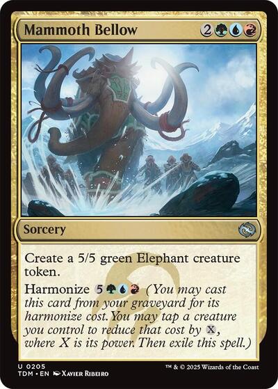 Mammoth Bellow (Tarkir: Dragonstorm) Near Mint