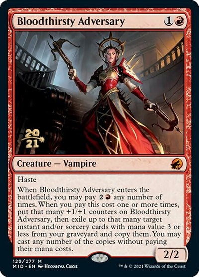 Bloodthirsty Adversary (Promos: Prerelease Cards) Near Mint Foil