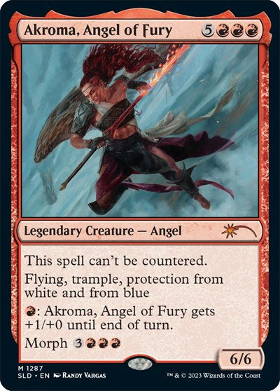 Akroma, Angel of Fury (Secret Lair) Light Play