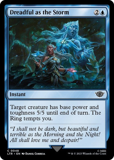 Dreadful as the Storm (Universes Beyond: The Lord of the Rings: Tales of Middle-earth) Medium Play Foil