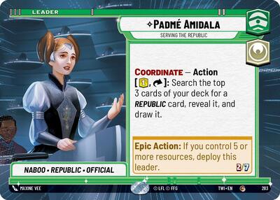 Padme Amidala Serving the Republic (Hyperspace) (Twilight of the Republic) Near Mint