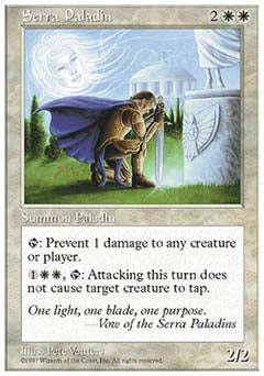 Serra Paladin (5th Edition) Light Play