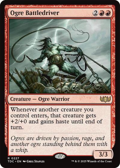Ogre Battledriver (Commander: Tarkir: Dragonstorm) Light Play