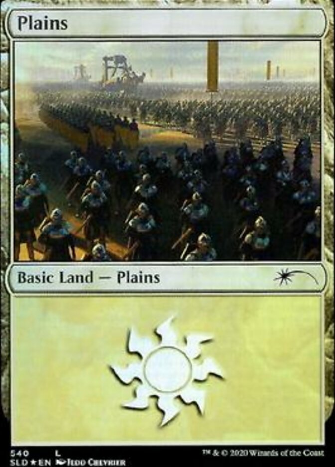 Plains 540 (Secret Lair) Light Play Foil