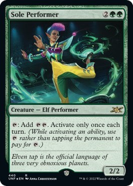 Sole Performer (Galaxy Foil) (Unfinity) Light Play Foil