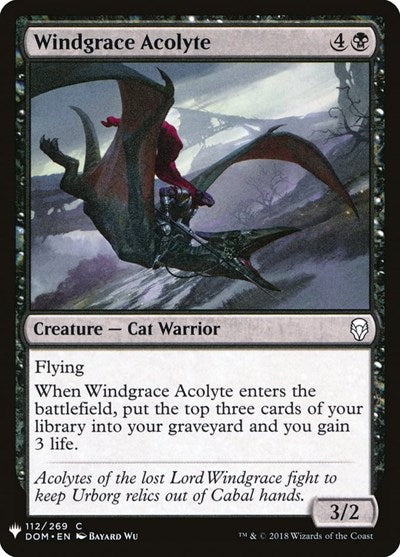 Windgrace Acolyte (Mystery Booster) Light Play