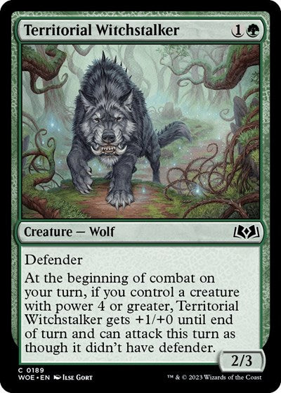 Territorial Witchstalker (Wilds of Eldraine) Near Mint Foil