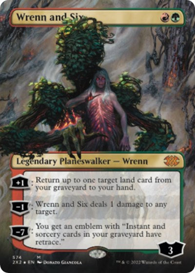 Wrenn and Six (Textured Foil) (Double Masters 2022) Light Play Foil
