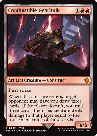 Combustible Gearhulk (Surge Foil) (Commander: FINAL FANTASY) Light Play Foil