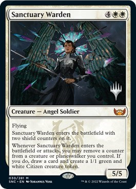 Sanctuary Warden (Promo Pack: Streets of New Capenna) Near Mint Foil