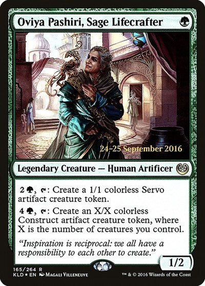 Oviya Pashiri, Sage Lifecrafter (Promos: Prerelease Cards) Light Play Foil
