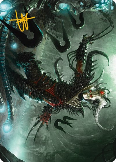 Vraan, Executioner Thane Art Card (Gold-Stamped Signature) (Art Series: Phyrexia: All Will Be One) Near Mint