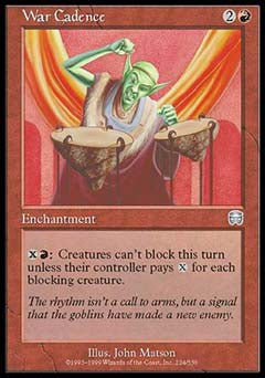 War Cadence (Mercadian Masques) Heavy Play