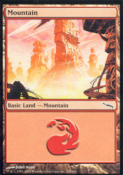 Mountain (302) (Mirrodin) Near Mint
