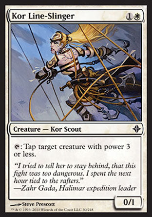 Kor Line-Slinger (Rise of the Eldrazi) Light Play Foil