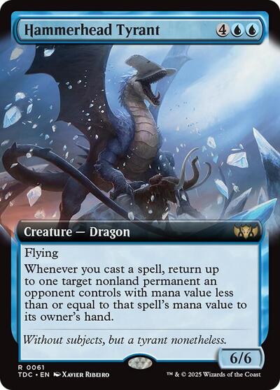 Hammerhead Tyrant (Extended Art) (Commander: Tarkir: Dragonstorm) Near Mint