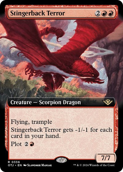 Stingerback Terror (Extended Art) (Outlaws of Thunder Junction) Light Play
