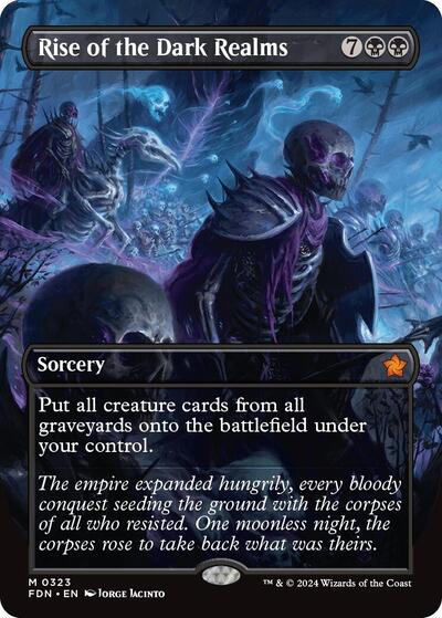 Rise of the Dark Realms (Borderless) (Foundations) Light Play