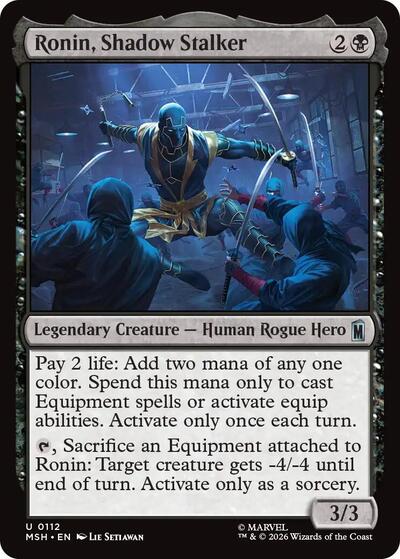 Ronin, Shadow Stalker (Marvel Super Heroes) Near Mint Foil