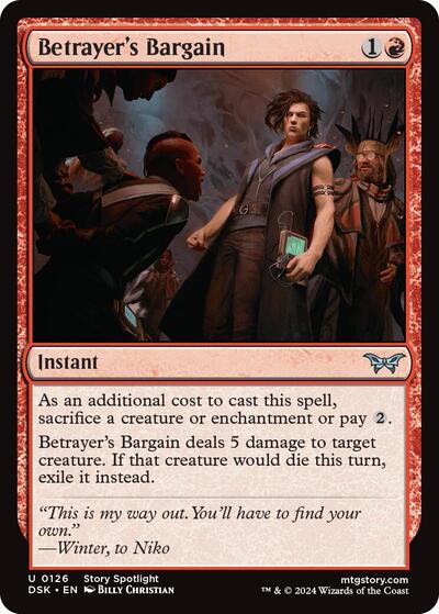 Betrayer's Bargain (Duskmourn: House of Horror) Light Play