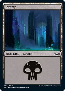 Swamp (266) (Streets of New Capenna) Light Play
