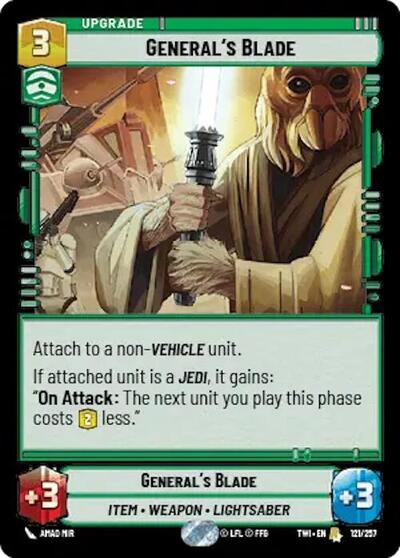 General's Blade (Twilight of the Republic) Near Mint Foil