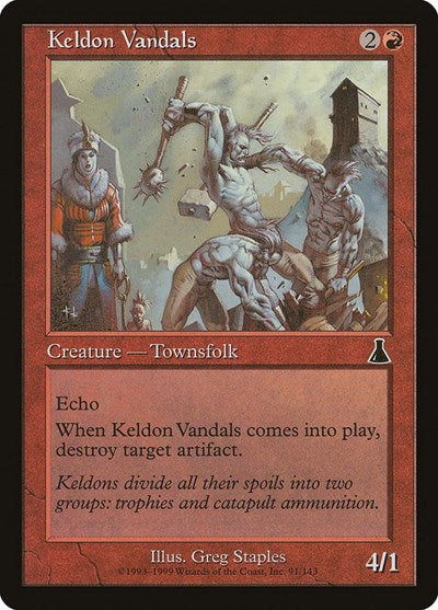 Keldon Vandals (Urza's Destiny) Medium Play
