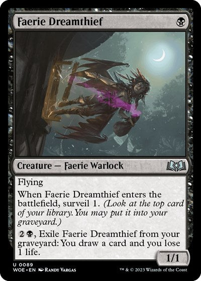 Faerie Dreamthief (Wilds of Eldraine) Near Mint Foil