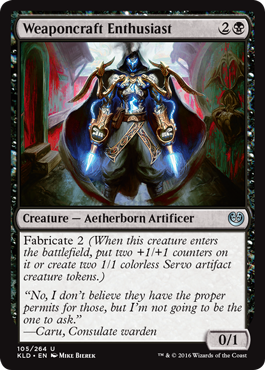 Weaponcraft Enthusiast (Kaladesh) Medium Play