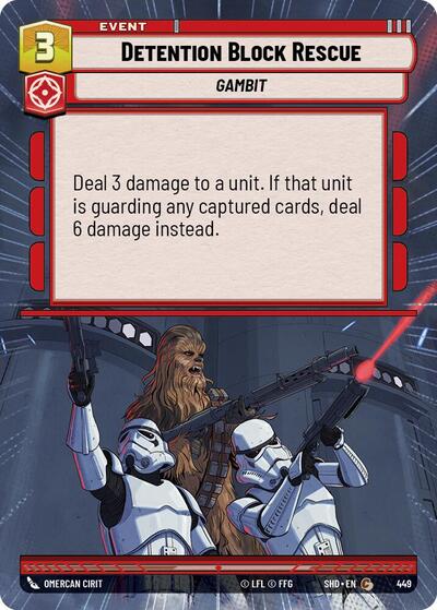 Detention Block Rescue (Hyperspace) (Shadows of the Galaxy) Near Mint Foil