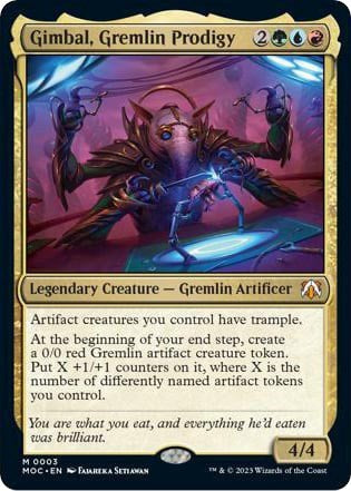 Gimbal, Gremlin Prodigy (Commander: March of the Machine) Medium Play Foil