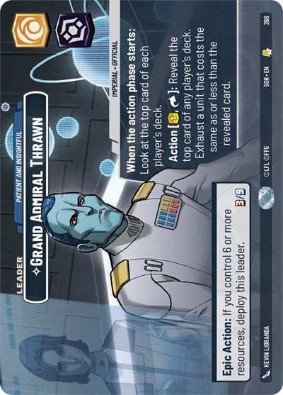 Grand Admiral Thrawn Patient and Insightful (Showcase) (Spark of Rebellion) Near Mint Foil