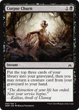 Corpse Churn (Oath of the Gatewatch) Medium Play Foil