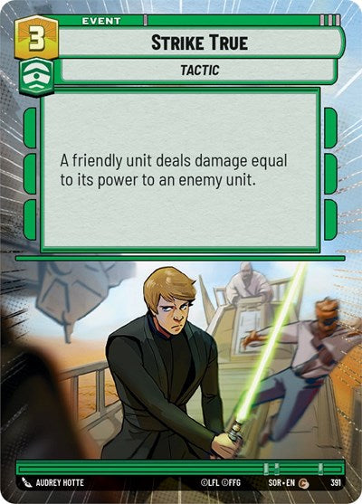 Strike True (Hyperspace) (Spark of Rebellion) Near Mint Foil