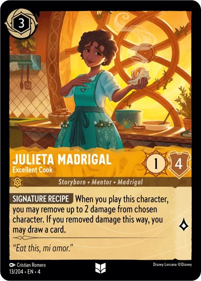 Julieta Madrigal - Excellent Cook (Ursula's Return) Near Mint Cold Foil