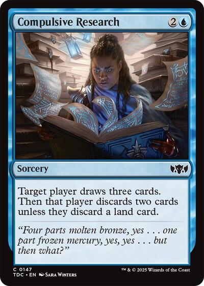 Compulsive Research (Commander: Tarkir: Dragonstorm) Near Mint