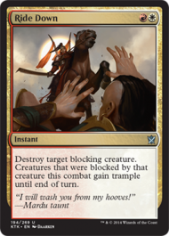 Ride Down (Khans of Tarkir) Light Play Foil