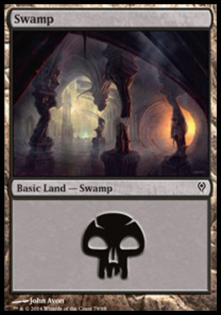Swamp (79) (Duel Decks: Jace vs Vraska) Light Play