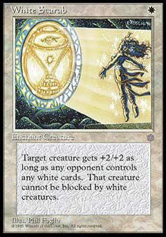 White Scarab (Ice Age) Medium Play