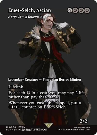 Emet-Selch, Ascian - K'rrik, Son of Yawgmoth (Showcase) (Universes Beyond: FINAL FANTASY: Through the Ages) Near Mint