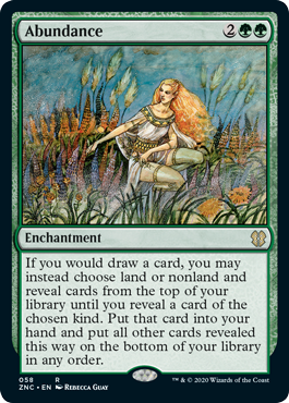 Abundance (Commander 2020 Zendikar Rising) Medium Play