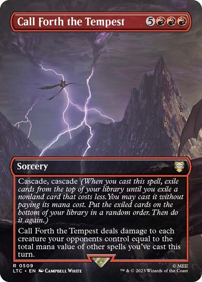Call Forth the Tempest (Borderless) (Commander: The Lord of the Rings: Tales of Middle-earth) Near Mint