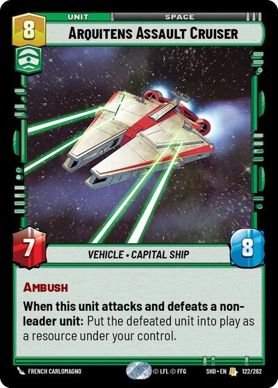 Arquitens Assault Cruiser (Shadows of the Galaxy) Near Mint