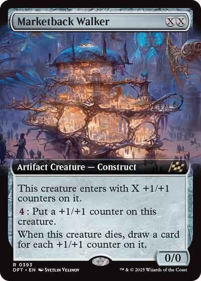 Marketback Walker (Extended Art) (Aetherdrift) Light Play Foil