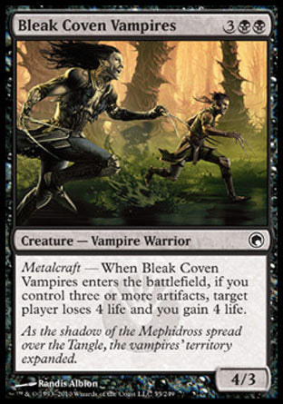 Bleak Coven Vampires (Scars of Mirrodin) Medium Play Foil