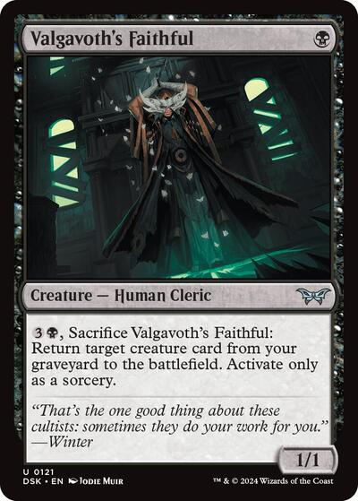 Valgavoth's Faithful (Duskmourn: House of Horror) Near Mint Foil